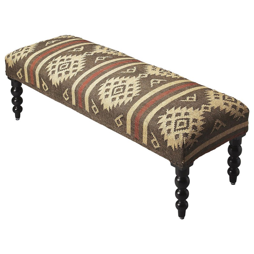 Butler Accent Seating Navajo Jute Upholstered Bench in Taos, , large