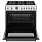 Bertazzoni Professional 5.9 Cu. Ft. Freestanding Gas Range in Stainless Steel, , large