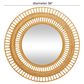 Maple and Jade 36" Round Wall Mirror in Matte Brown, , large