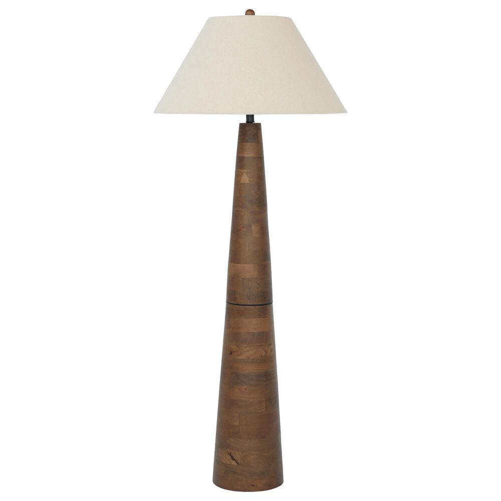 Ashley Danset Floor Lamp in Honey Brown, , large