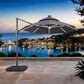 Furniture of America Zora 10" Octagon Double Top Patio Umbrella without Base in Gray, , large