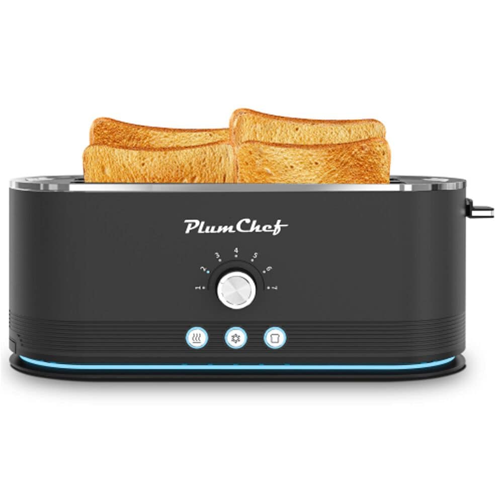 HOMLUX 4-Slice Toaster in Black, , large