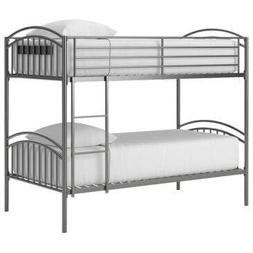Ashley Lanceburg Twin over Twin Bunk Bed with Ladder in Gray, , large