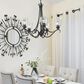 Golden Lighting Parrish 5-Light Chandelier in Black with Seeded Glass, , large