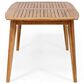 Noble House Stamford Rectangular Patio Dining Table in Teak Brown, , large