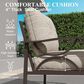 Hearth and Haven Outdoor Sofa with Light Khaki Metal Frame in Beige, , large