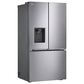 LG 25.5 Cu. Ft. 3-Door French Door Refrigerator with Ice and Water Dispenser in Noble Steel, , large