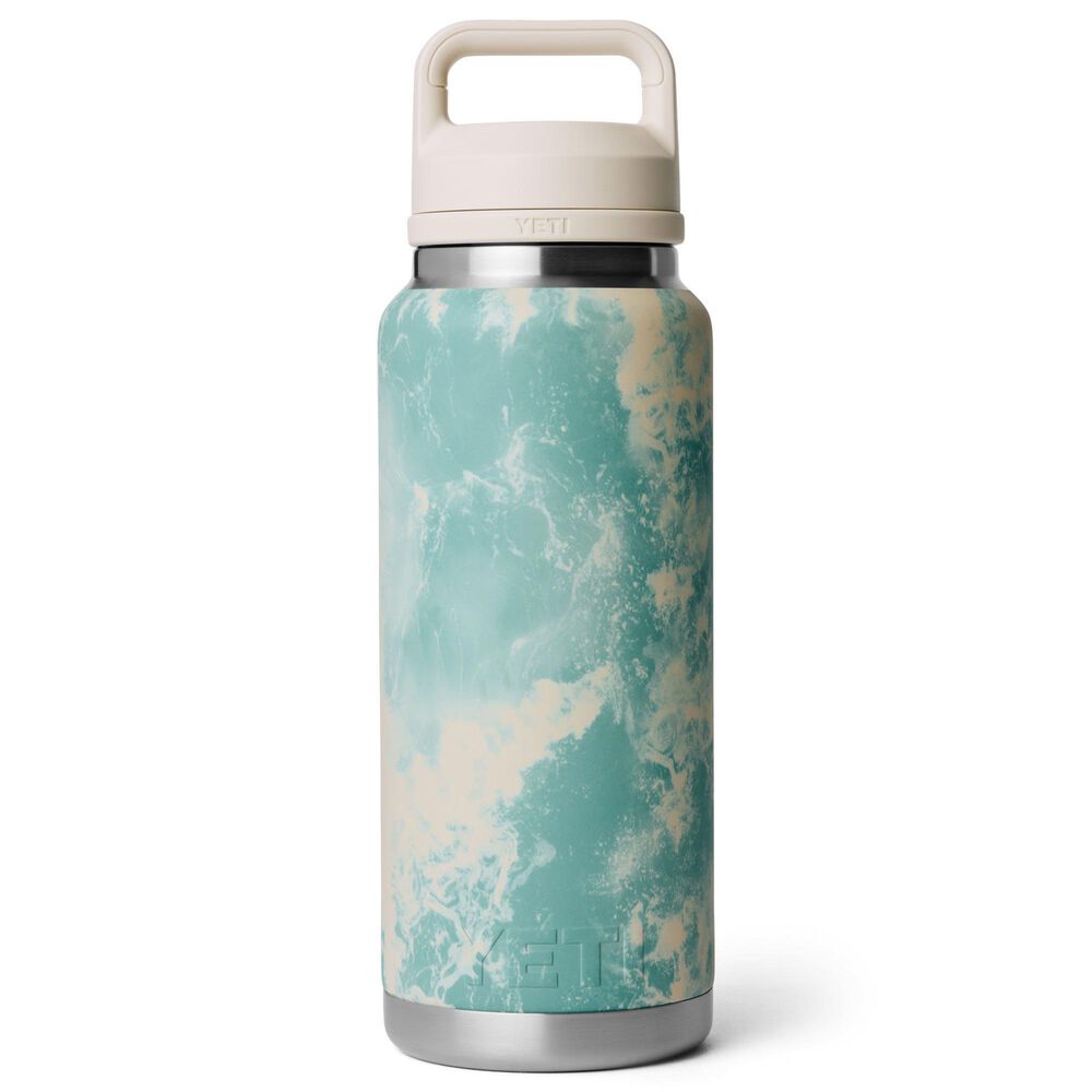YETI Rambler 36 Oz Water Bottle with Color-Matched Straw Cap in Sea View, , large