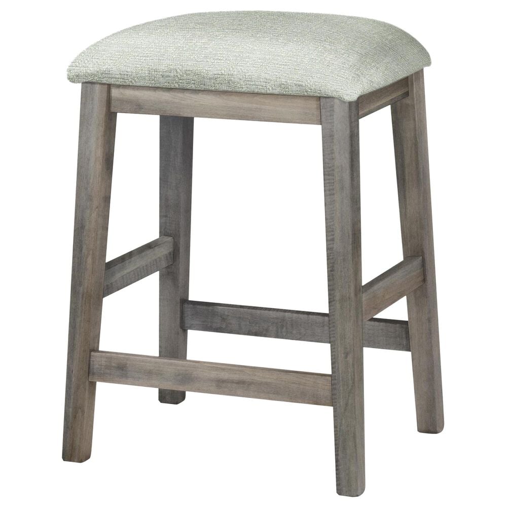 Fleming Furniture Co. 24" Counter Stool in Apsen Finish and Ava Upholstery, , large