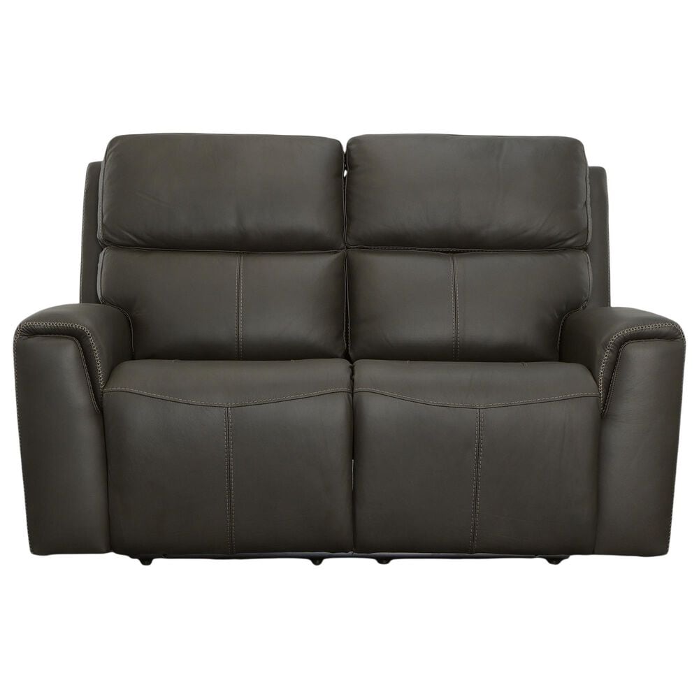 Flexsteel Jarvis Power Reclining Loveseat with Headrests in Mica, , large