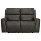 Flexsteel Jarvis Power Reclining Loveseat with Headrests in Mica, , large