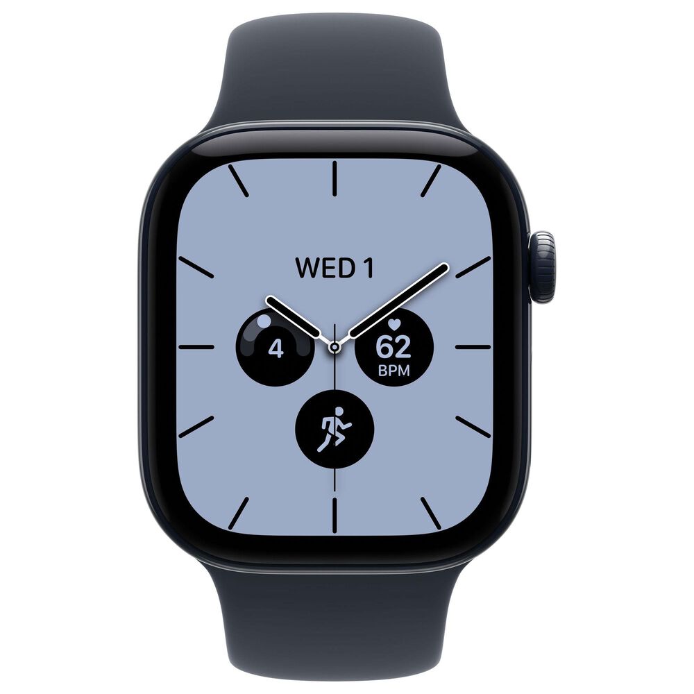 Apple Watch Series 12 (GPS + Cellular) 42mm Night Blue Ceramic Case with Navy Blue Sport Band - S/M, , large
