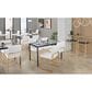 Lumisource Fuji Side Chair with White Cushion in Gold (Set of 2), , large