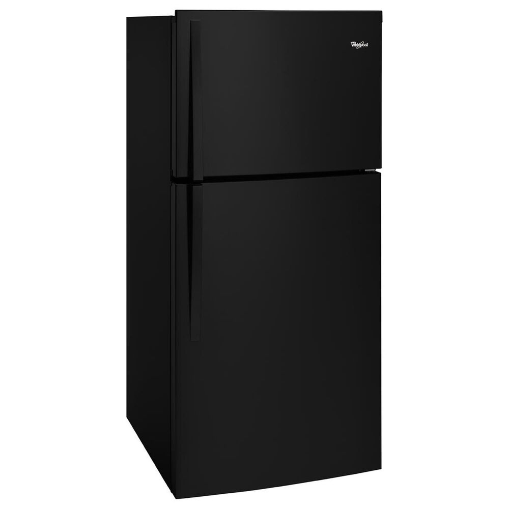 Whirlpool 19 Cu. Ft. Top-Freezer Refrigerator with LED Interior Lighting in Black, , large