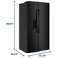 GE Appliances 24 Cu. Ft. Counter-Depth Side-By-Side Refrigerator with Extra Tall Dispenser and Energy Star in Black, , large