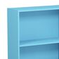 HOMLUX 3-Tier Display Bookshelf with Adjustable Shelves in Light Blue, , large