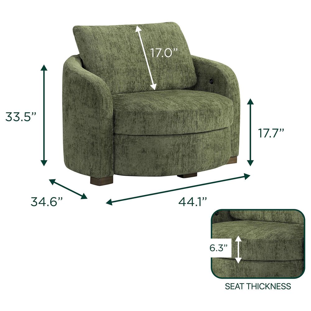 Lifestyle Solutions Manchester Accent Chair in Olive, , large