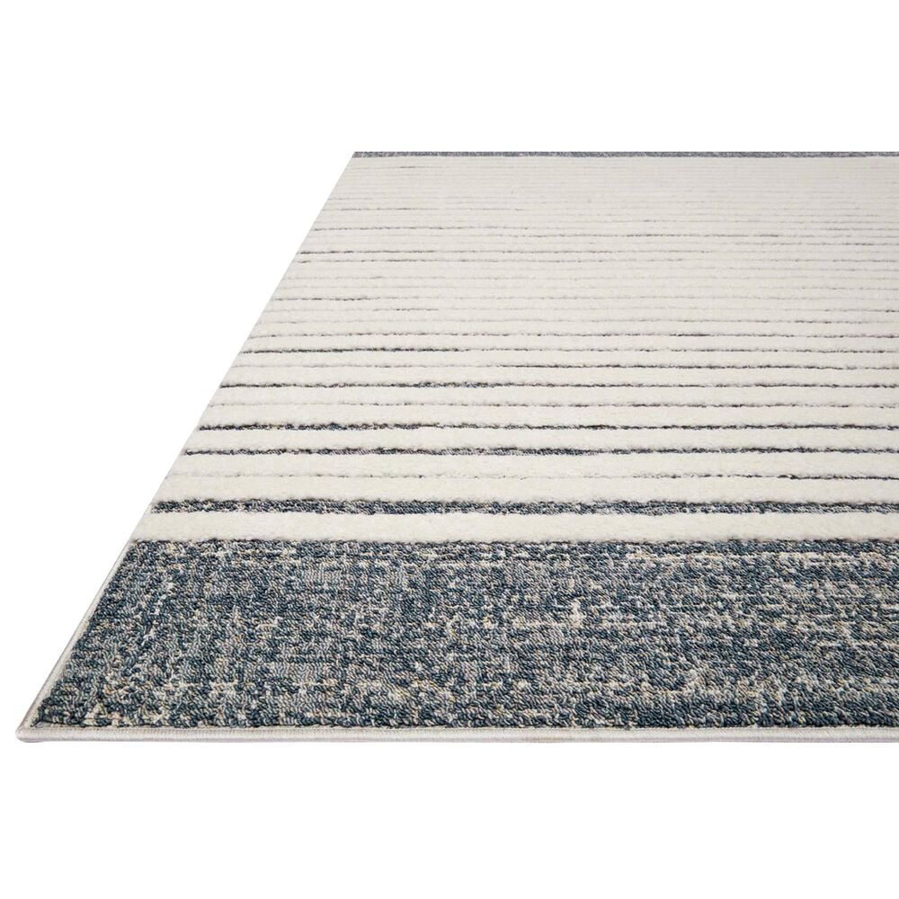 Loloi II Hagen 5&#39;3&quot; x 7&#39;8&quot; White and Ocean Area Rug, , large