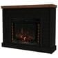 Legends Home Washington Fireplace Mantel with Fireplace Insert in Seal Skin Black and Whiskey, , large