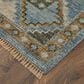 Feizy Fillmore Blue and Green 9" x 12" Area Rug, , large