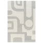 Surya Brook Geometric 8" x 10" Beige and Charcoal Area Rug, , large