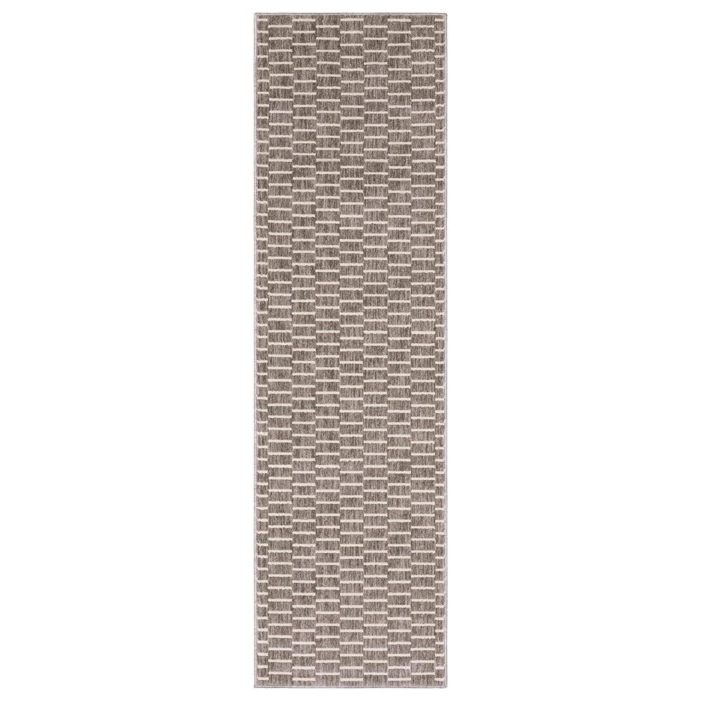 Oriental Weavers Oliver Charcoal and Beige 2"3" x 7"6" Runner, , large