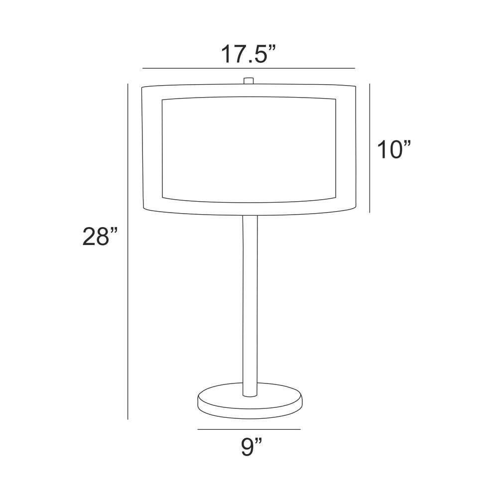 Lite Source Parmida Table Lamp in White, , large