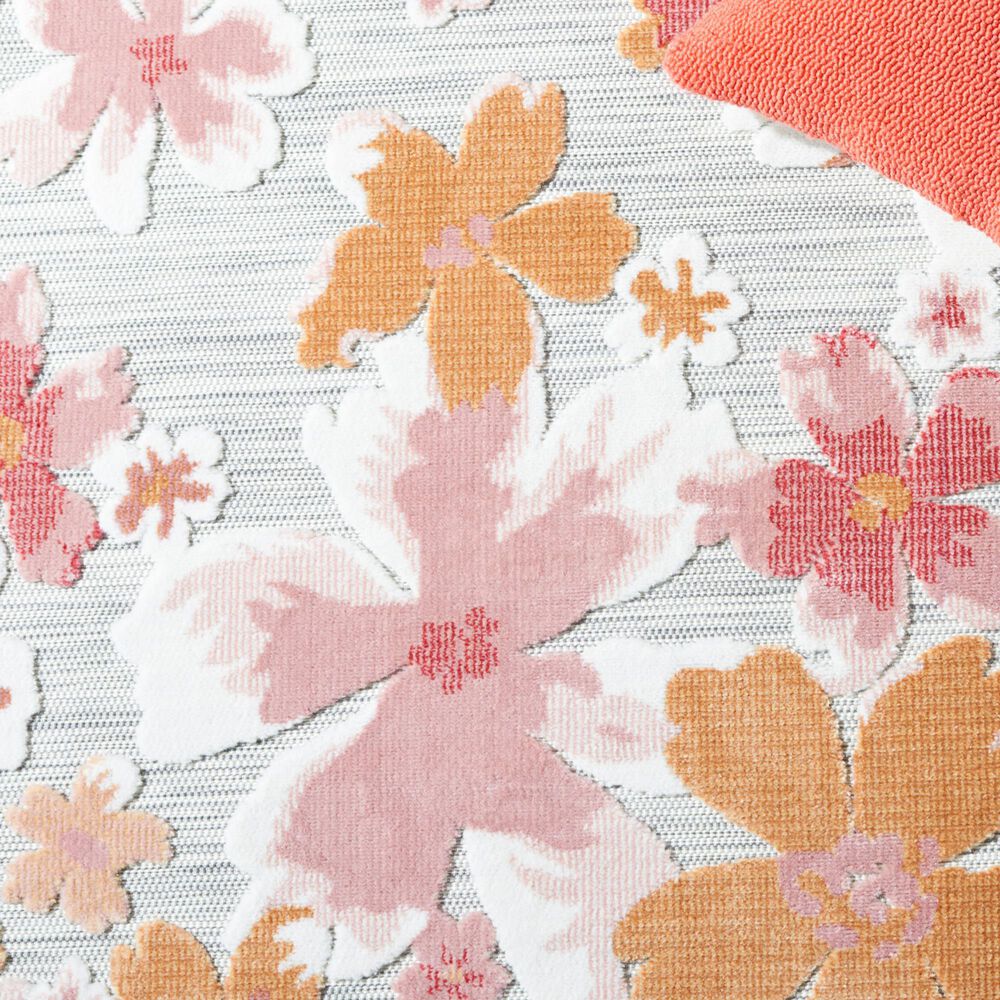 Safavieh Cabana CBN488U 9&#39; x 12&#39; Grey and Rose Indoor/Outdoor Area Performance Rug, , large