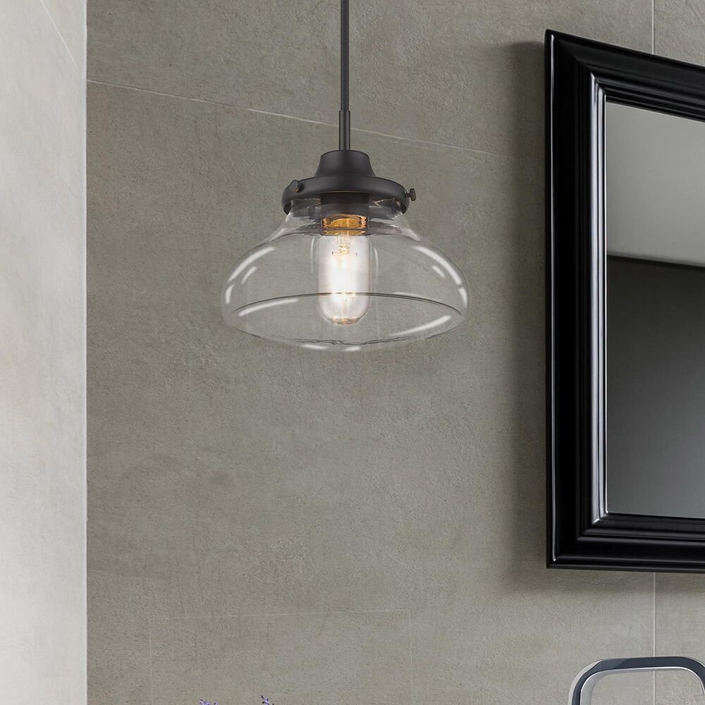 Golden Lighting Nash Small Pendant in Matte Black, , large