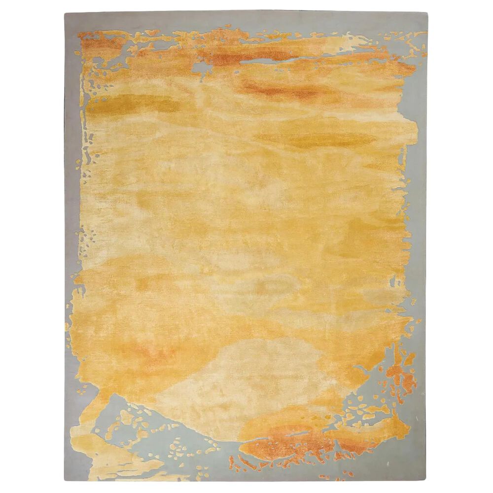 Nourison Prismatic PRS19 8" x 10" Grey and Gold Area Rug, , large