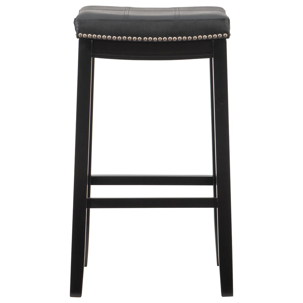 Linon Home Decor Claridge Bar Stool in Black, , large