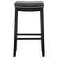 Linon Home Decor Claridge Bar Stool in Black, , large