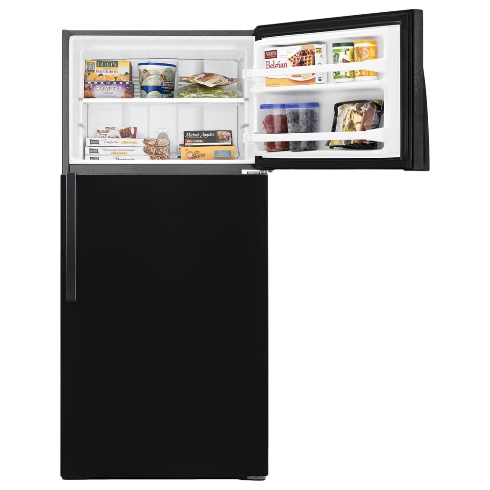 Whirlpool 14 Cu. Ft. 28&quot; Wide Top Freezer Refrigerator in Black, , large