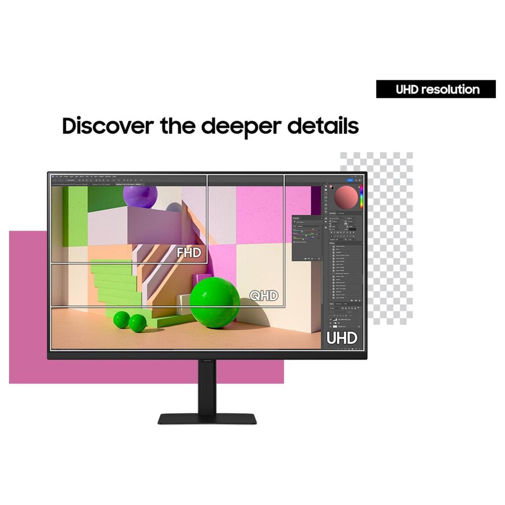 Samsung 32&quot; ViewFinity S7 &#40;S70D&#41; 4K UHD IPS HDR10 Monitor with Speakers in Black, , large