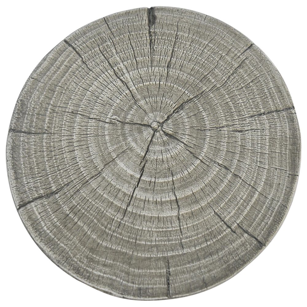 Hearth and Haven Outdoor End Table with Hollow Design in Gray, , large