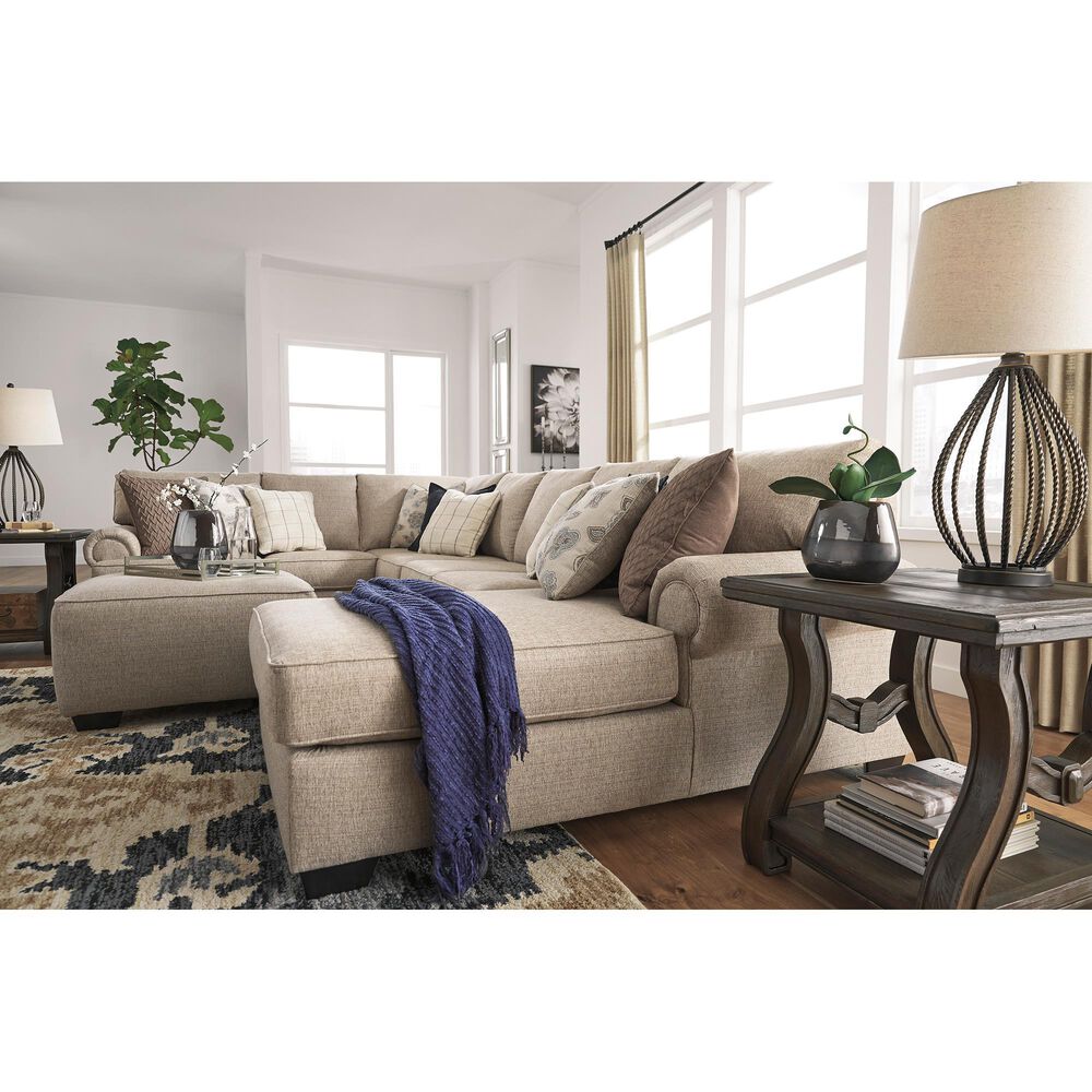 Ashley Baceno Oversized Accent Ottoman in Hemp, , large