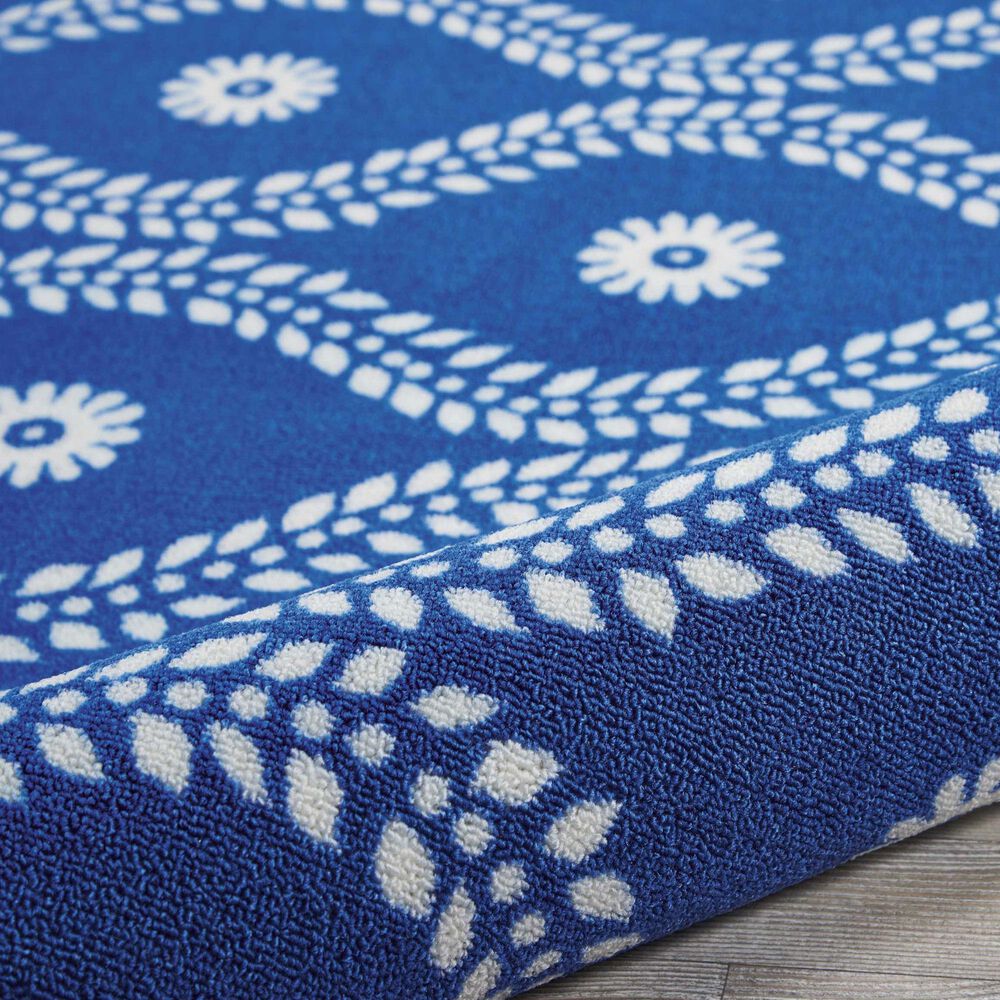 Nourison Home &amp; Garden RS085 10&#39; x 13&#39; Navy Indoor/Outdoor Area Rug, , large