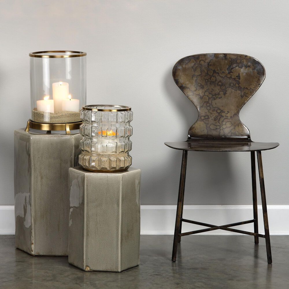 Splendor Living Porto Small Side Table in Grey, , large