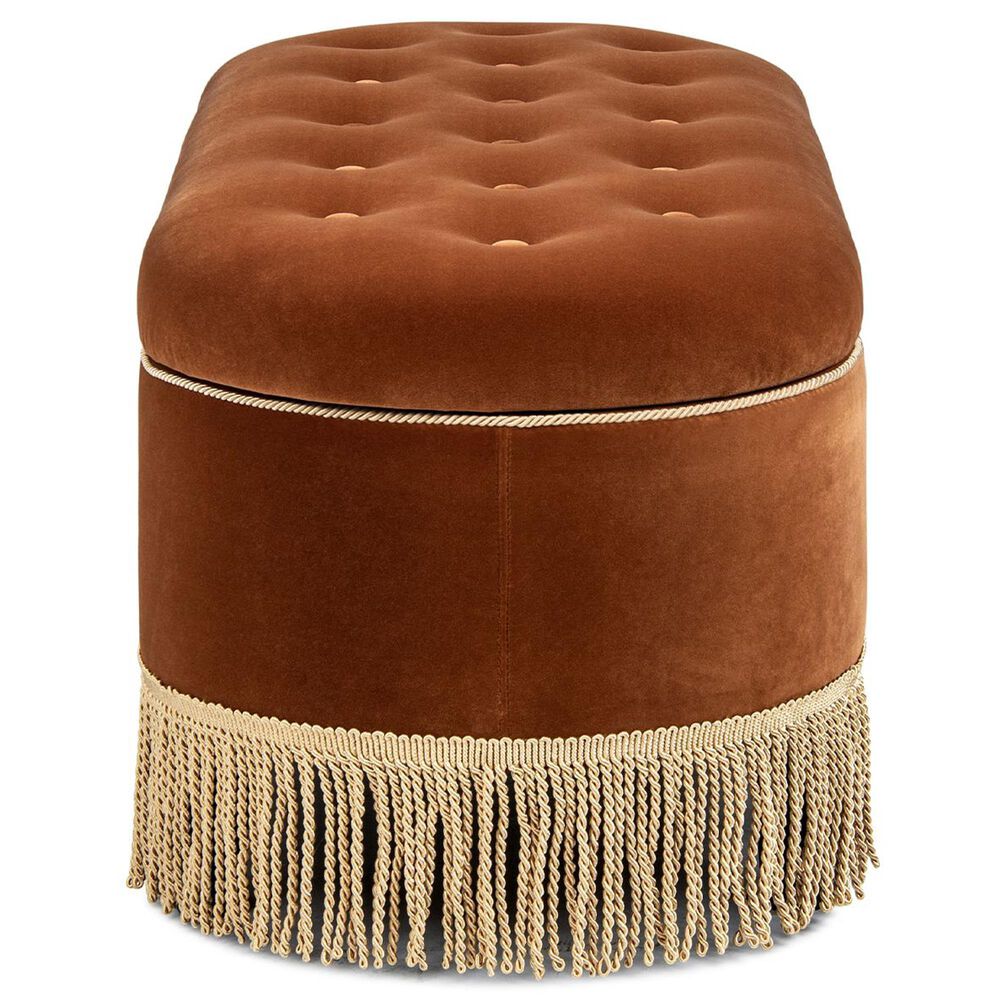 Jennifer Taylor Home Melinda Storage Bench in Burnt Orange, , large