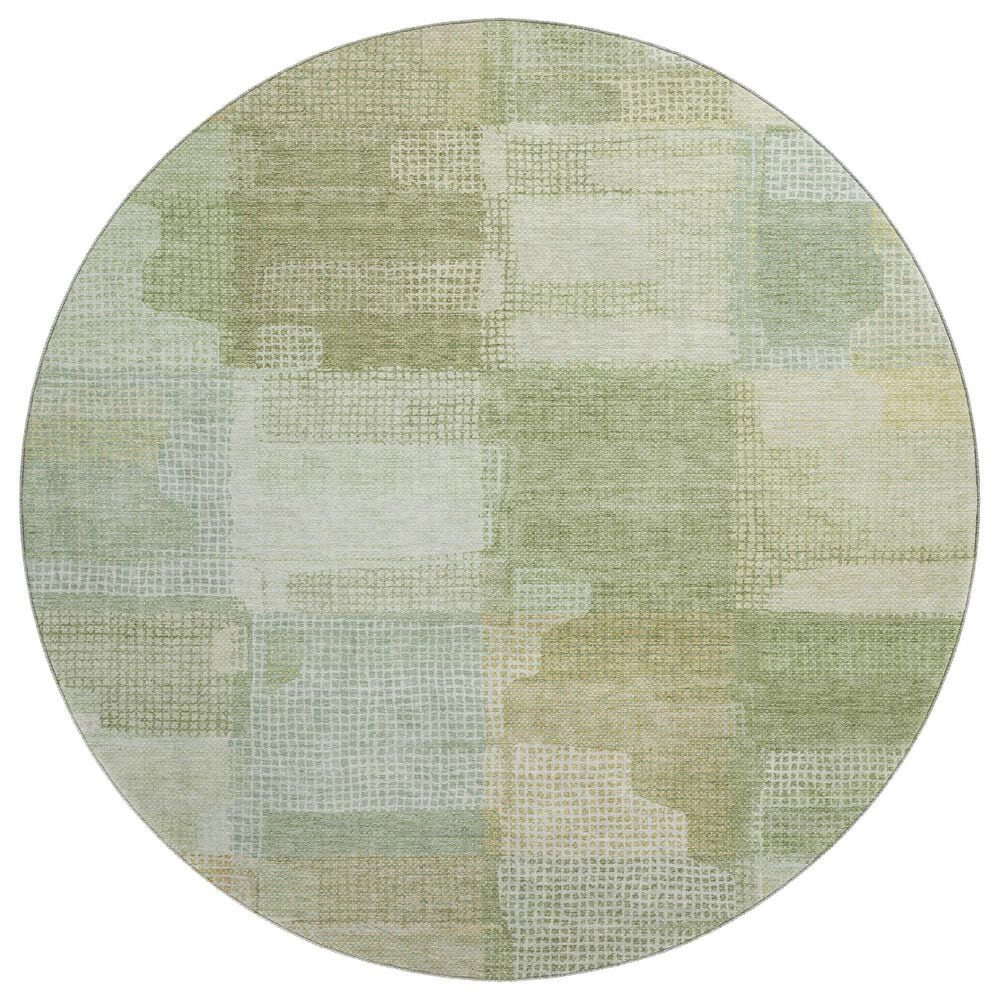 Dalyn Rug Company Ravenna RN10 8" Round Green Area Rug, , large