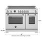 Bertazzoni Master 4.6 Cu.Ft. Electric Range in Stainless Steel, , large