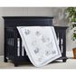 Oxford Baby Ele-A-Fun 3-Piece Baby Crib Nursery Bedding Set in White and Gray, , large