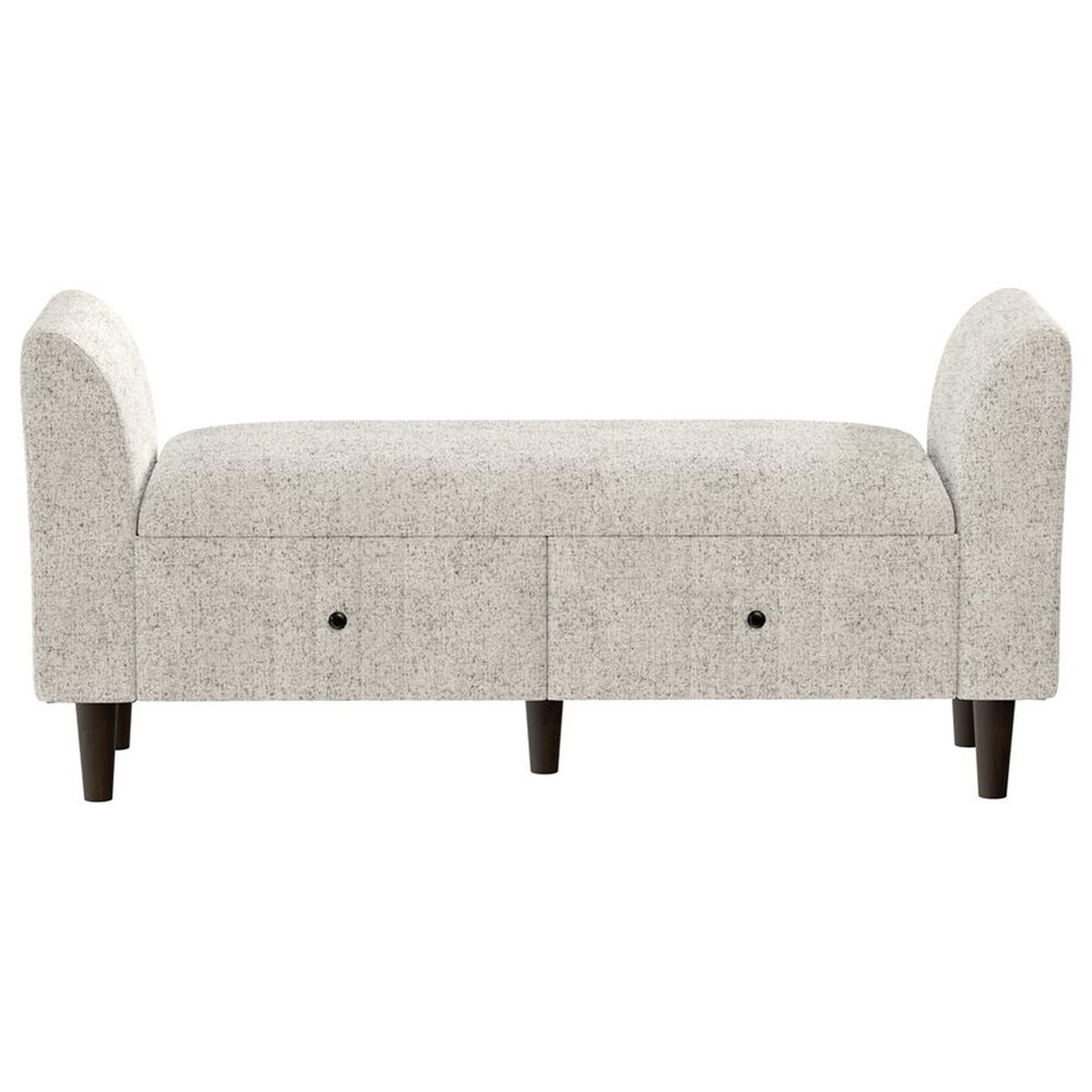 Golden Wave Furniture Emily 2-Drawer Storage Ottoman in Oatmeal, , large