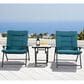 Furniture of America Bastia 3-Piece Patio Conversation Set in Teal, , large