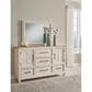 Ashley Shaybrock Bedroom Mirror in Antique White and Brown, , large