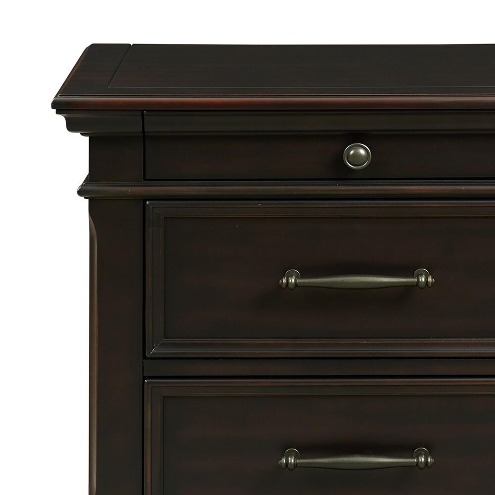 Mayberry Hill Slater 3-Drawer Nightstand with USB in Black, , large