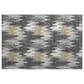 Dalyn Rug Company Soft Essentials Chevron Graphite 1"8" x 2"6" Area Rug, , large