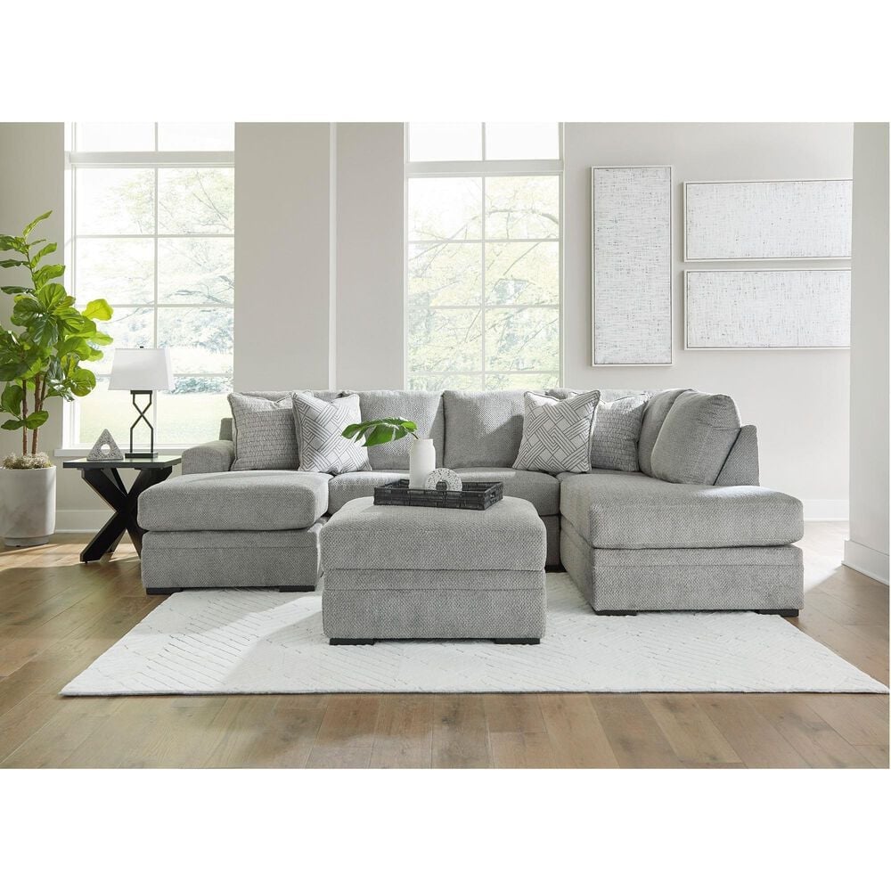 Ashley Casselbury 2-Piece Left Facing Sectional with Chaise in Cement, , large