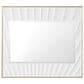 James Martin Vanities Le Soleil 36" Rectangular Mirror in Matte White and Gold, , large