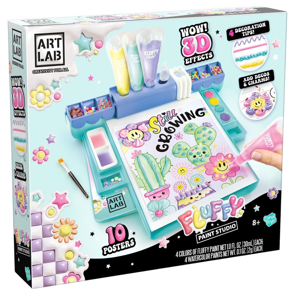 Style 4 Ever Fluffy Paint Studio 3D Paint Craft Set in Multicolor, , large